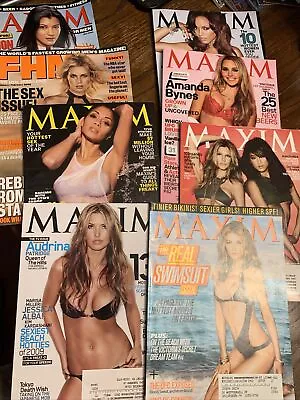 Maxim Magazines Lot Of (8) BSG Girls Bynes Kelly Hu 2002 '09 '10 F-VF • $35