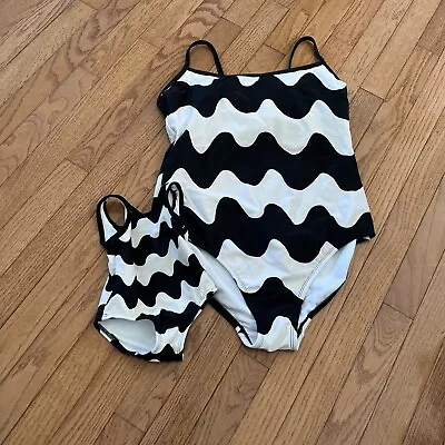 Marimekko Ladies Sz L Swimsuit With Matching Baby Sz 12 Months Suit • $30