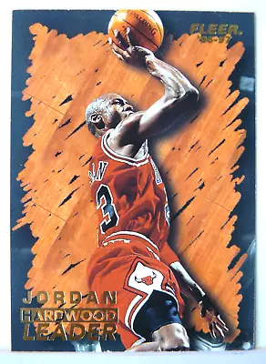 1996-97 Fleer #123 Michael Jordan Hardwood Leader Chicago Bulls NM-MT • $4.95