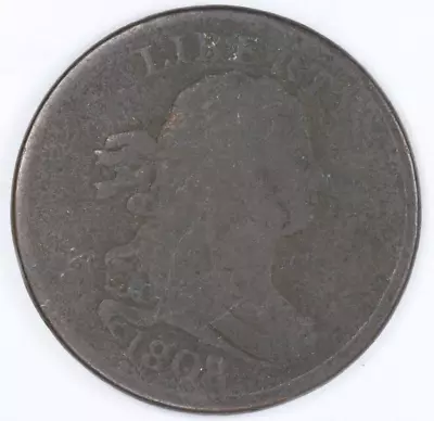 1808 Draped Bust Half Cent 1/2 C 1/200 • $4.25
