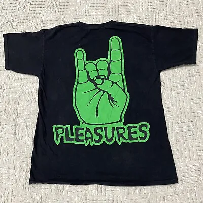 Pleasures Now Marilyn Manson Logo Shirt Sz L Art Devil Horns Green Double Sided • $29.99