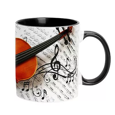 Music Lover Coffee Mug Guitar Piano Violin Coffee Mug Ceramic Mug • $22.49