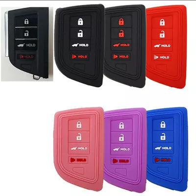 $4.96 • Buy Fit Acura MDX Integra TLX RDX 4 Button Smart Remote Key Fob Silicone Case Cover