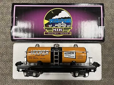 + MTH O Gauge Tinplate Hooker Chemicals 2815 Tank Car NIB 10-8034 • $150