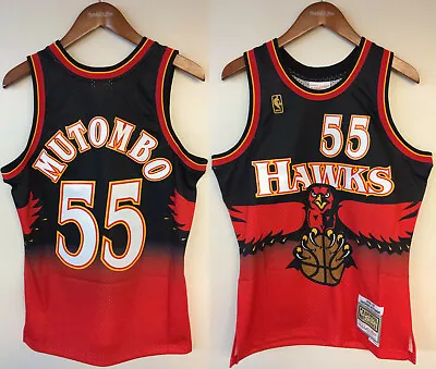 Dikembe Mutombo Atlanta Hawks Mitchell & Ness NBA 1996-1997 Authentic Jersey HWC • $103.34