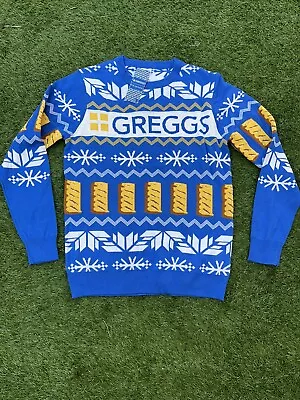 £19.99 • Buy Greggs Mens Christmas Knitted Jumper Sausage Roll Primark Size Small BNWT