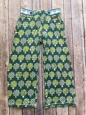 Matilda Jane Size 6 House Of Clouds Tommy Straightees Pants Green Trees Read B4 • $15