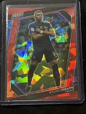 2023 Panini The National VIP Kylian MBAPPE 20/199 Red Cracked Ice Prizm #75 • $29.95