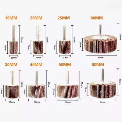 £1.55 • Buy 80 Grit Grinding Sanding Flap Wheel Abrasive Disc 6mm Shank For Rotary Tool