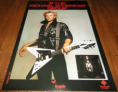 Michael Schenker Msg Ufo Scorpions Dean Gibson Flying V Guitar Poster Strangers • $15.30