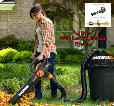 4in1 Blower Mulcher & Vacuum With Leaf Pro Collection System Vac 620 CFM Corded • $229.99