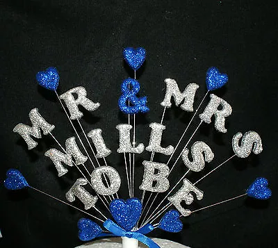 MR & MRS ...... TO BE  Engagement Wedding Celebration Heart Custom Cake Topper. • £15