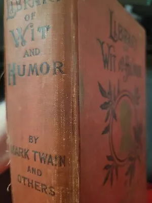 1898 MARK TWAIN Library Of Wit & Humor • $12