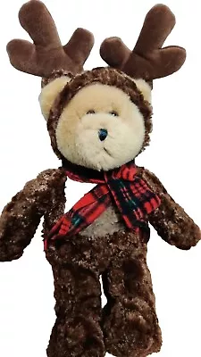 Eddie Bauer Reindeer Bear Plush 15  Stuffed Animal Toy • $6