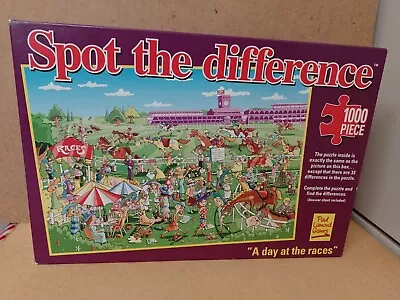 1000 Piece Jigsaw Puzzle. Paul Lamond. Spot The Difference. A Day At The Races. • £2.90