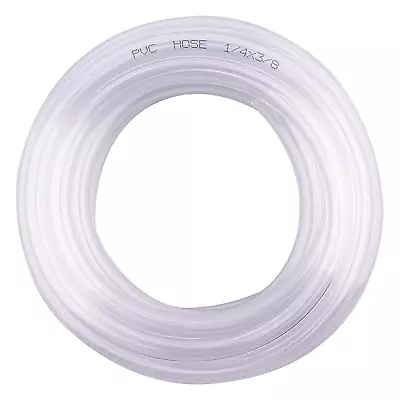 PVC Tubing 1/4 ID X 3/8 OD Flexible Clear Vinyl Hose 10 Feet Food Grade • $14.13