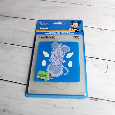 NEW Disney Minnie Mouse Embossing Folder Metal Cutting Die Cuddlebug Set • $34.99