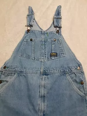 Vintage Oshkosh BGosh Overalls Mens 36x27 Blue Denim Work Classic Vestbak • $37