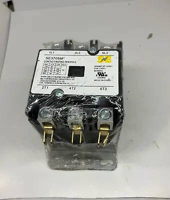 Smart Electric Se3704m 30 Amp 3 Pole Contactor 24v Coil  New • $16.77