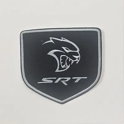 SRT DODGE Embroidered Patch High Quality Iron-on SHIELD GRAY BLACK • $9.99