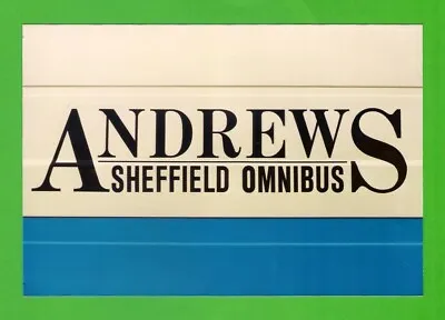 £1 • Buy Bus Photo ~ Andrews Sheffield Omnibus - Fleetname - 1998