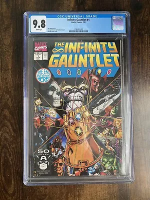 Marvel Comics Infinity Gauntlet #1 CGC 9.8 1991 Infinity Saga Story • £199.99