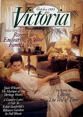 October 1993 VICTORIA Magazine Volume 7 No.10 VG Condition • $16