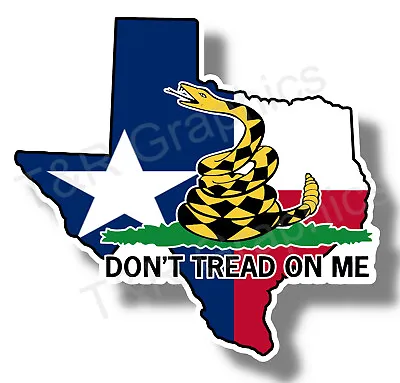 $3 • Buy Texas State Flag Don't Tread On Me, Gadsden Flag, Sticker Decal Car Truck Window