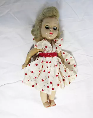 Vintage Ginny Doll With Dress 7 Inches Posable Arms Legs Eyes Neck Move USA • $19.95
