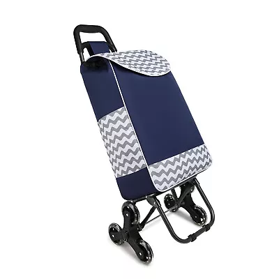 Large Lightweight Wheeled Shopping Trolley Push Cart Luggage Bag With 6 Wheels  • £18.99