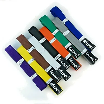 Malino Karate Plain Belt Martial Arts Belt 4.2cm Taekwondo Judo Kick Boxing Belt • £6.99