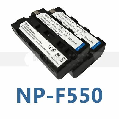 2X NP-F330 F550 Battery FOR Yongnuo YN300/360 YN600 Video Light Godox LED500LR • £20.39