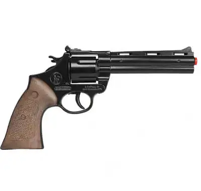 NEW Python 357 Style Revolver Toy Cap Gun 123/6 Black For Movies & Gaming Props • $24.99