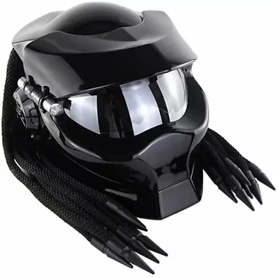 Alien Vs. Predator Full Face Motorcycle Helmet Laser Light Revealable Len Helmet • $156.04