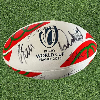 £500 • Buy Wales Rugby - Squad Signed World Cup 2023 Ball - COA