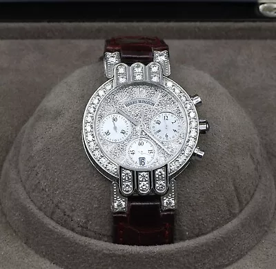 Ladies Harry Winston Premiere Lady Chronograph 18k White Gold Watch 200UCQ32W • $29950