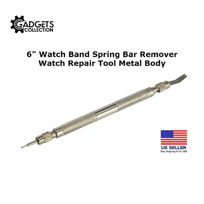 6  Wrist Watch Band Pin Pusher Spring Bar Strap Link Remover Repair Pry Tool • $39.99