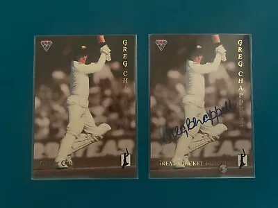 Futera Cricket Cards 1994 'Great Cricket Memories G Chappell Signed & Sample' • $60