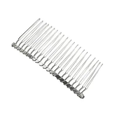 Small Wire Split Tooth Comb 7.5cm X 3.8cm For Fascinator Millinery Hats HB003 • £2