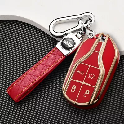 Remote Key Case Cover Fob Shell Bag For Maserati Quattroporte Ghibli Levante Red • $27.71