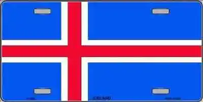 Iceland Flag Metal Novelty License Plate Tag • $19.98