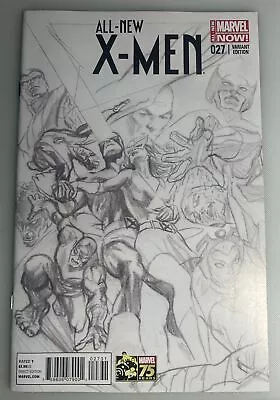 All New X Men # 27 B&w Variant 1:300 By Alex Ross All New Marvel Now! 75 Years • $39.99