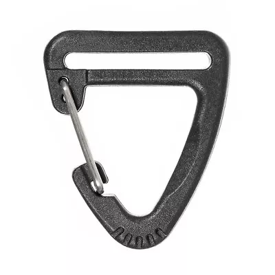 Paracord Planet Plastic Triangle Carabiner In Black - 1 Inch - Multiple Packs • $6.99