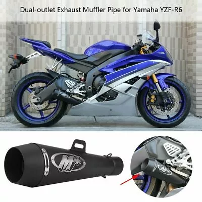 $36.55 • Buy M4 Motorcycle Exhaust Muffler Pipe For R1 R6 GSXR600 750 ZX6R CBR500R FZ09