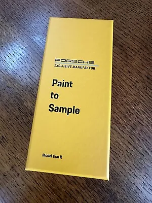 Porsche Paint To Sample PTS 2023 Colour Chart. • £47