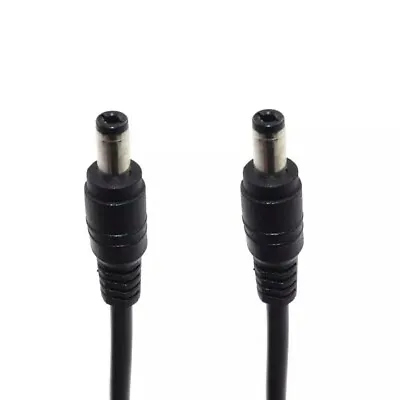 1m 3ft DC Jack  Plug 5.5mm X 2.1mm Power Male To Male M/M Cable  CCTV LED  • £3.59
