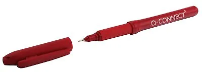 Q Connect 0.4mm Fineliner Pen - Red • £5.62