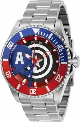 Men's Watch Invicta Marvel Captain America Steel Limited Edition Pepsi 44mm • $562.80