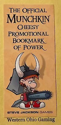 Munchkin Cheesy Bookmark Of Power NEW Steve Jackson Games • $6.98