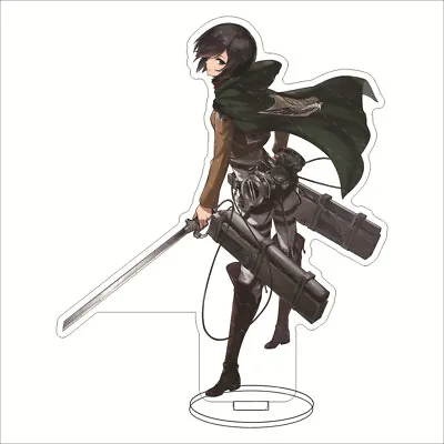 Attack On Titan Anime Cosplay Collect Mikasa Desktop Stand Figure Decor Gift #11 • $16.99